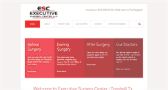 Desktop Screenshot of executivesurgerycenter.net