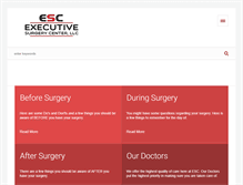 Tablet Screenshot of executivesurgerycenter.net